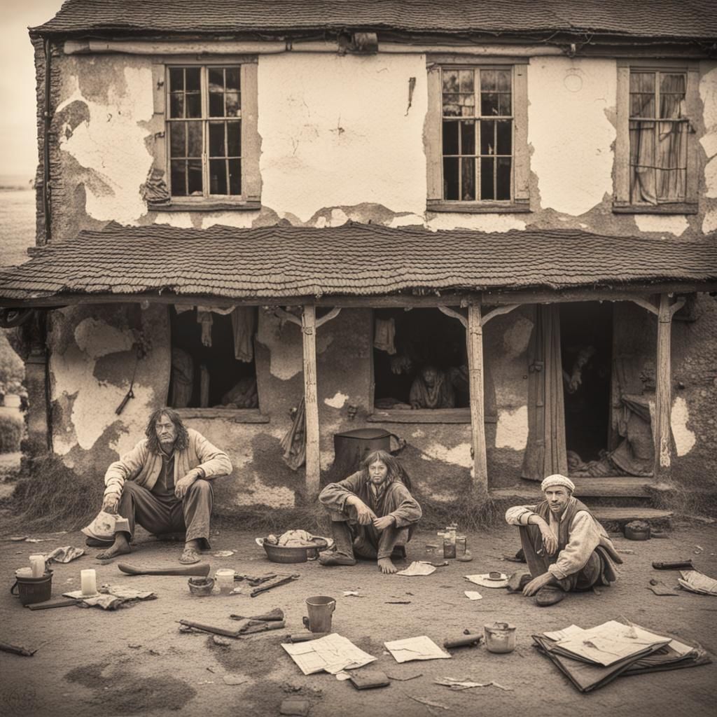 Romani Camp at an English Manor House