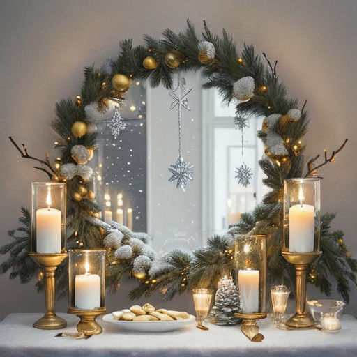 Nordic Garland in Warm, Golden Light