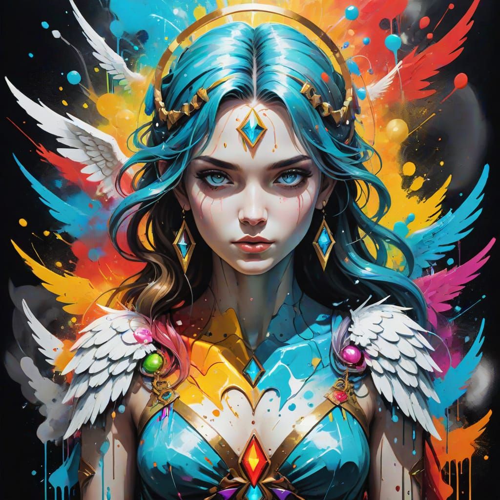 Ethereal Angel of the City Walls