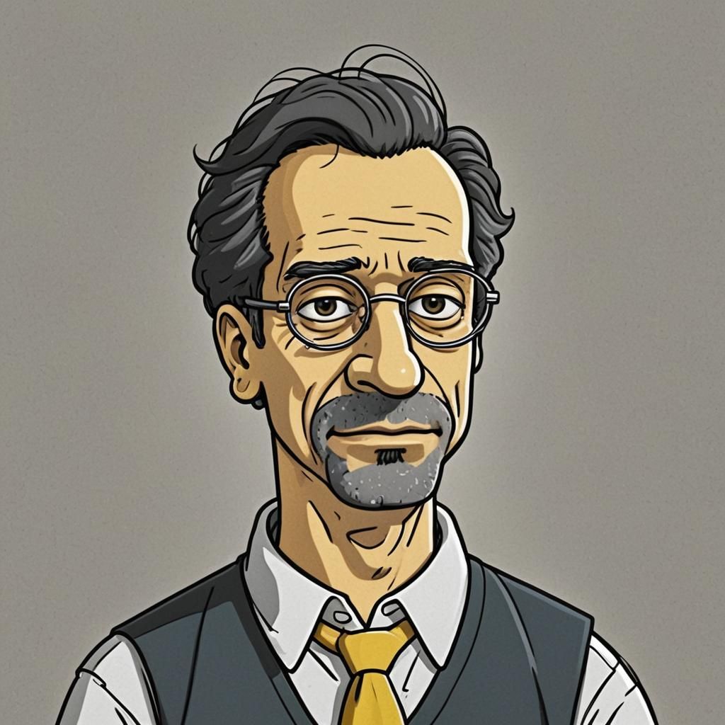 Simpsons Style Cartoon Portrait Caricature
