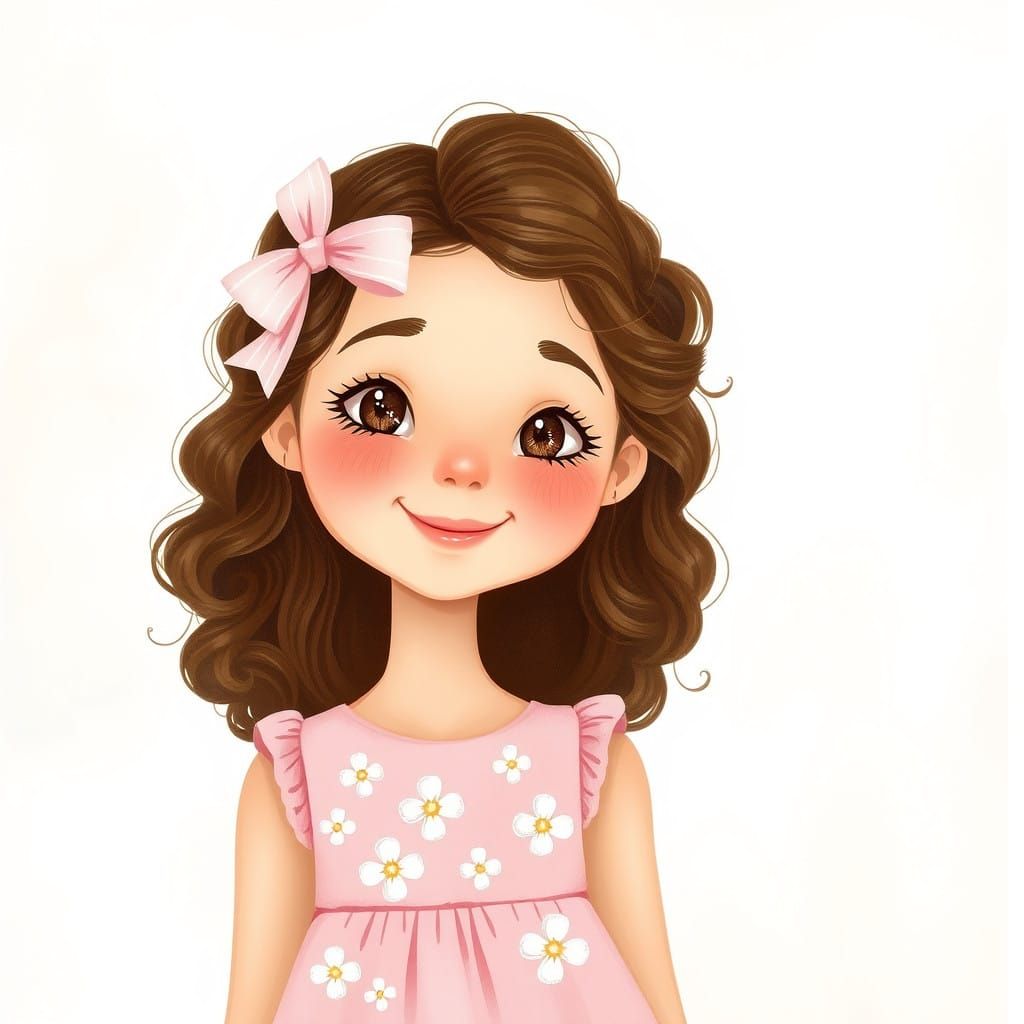 Sweet Whimsy Portrait in Pastel Hues