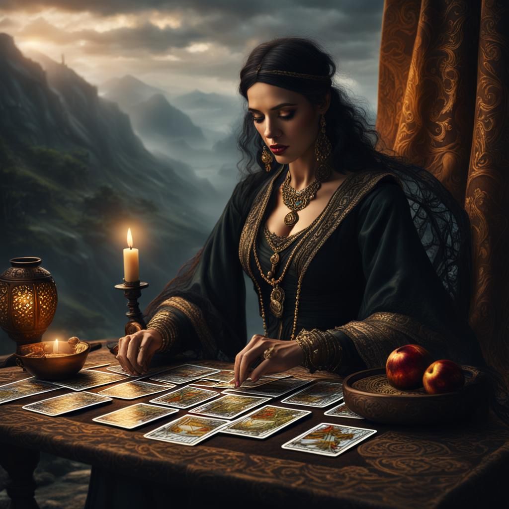 Mysterious Gypsy Medium Reading Fortunes