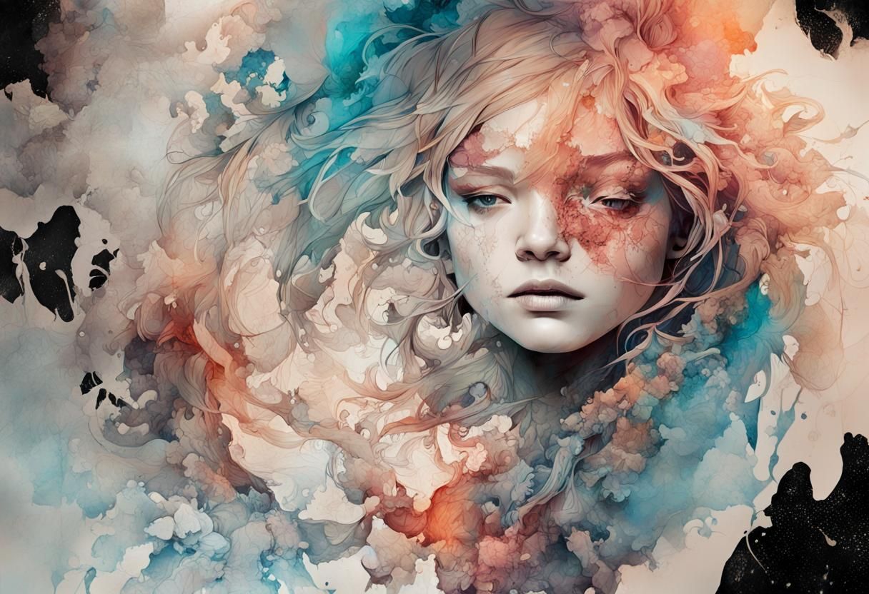 Cosmic Dust Cloud Inkblot: Stardust Galaxy