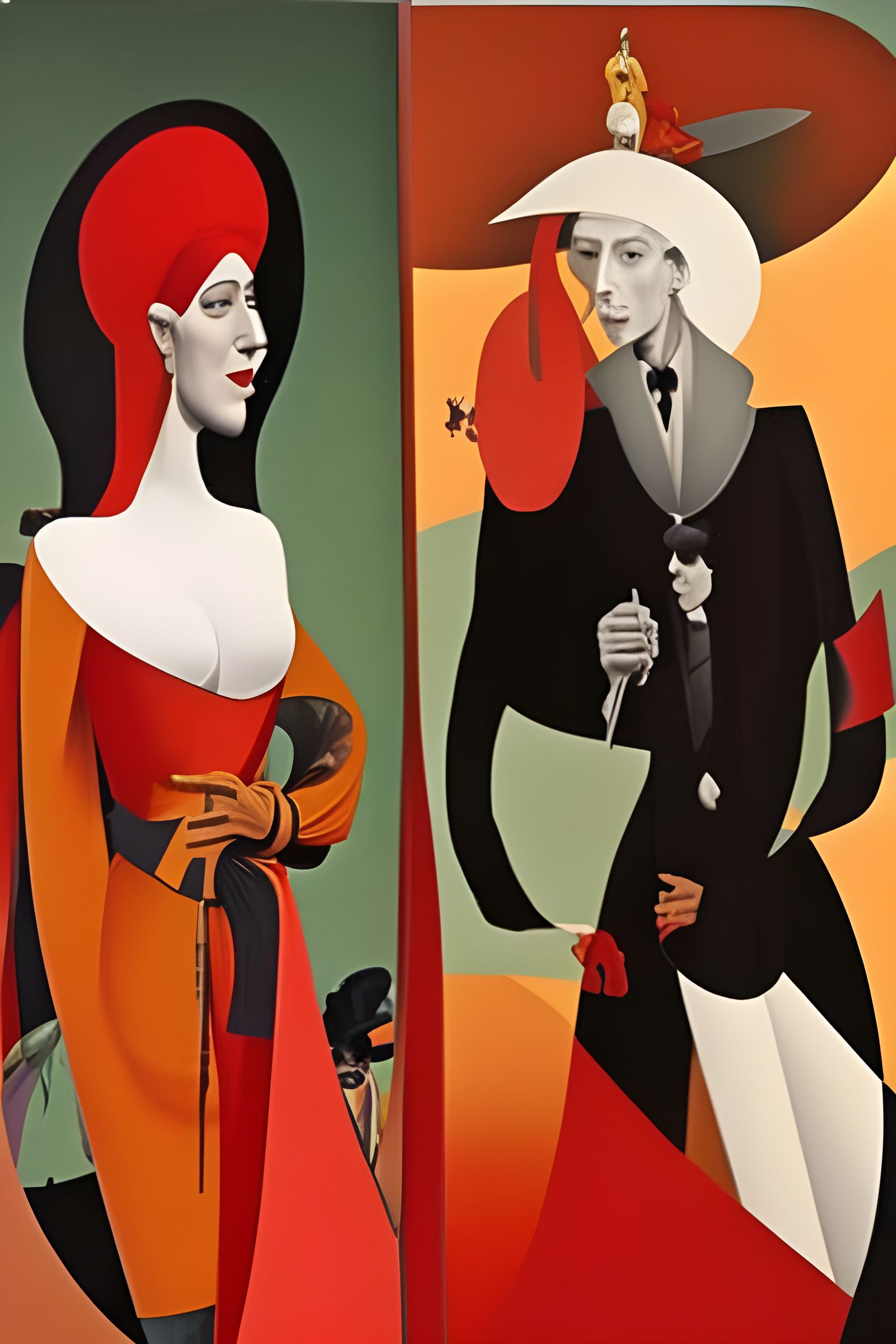 Abstract Maximalism in the Style of Early 20th Century Maste...