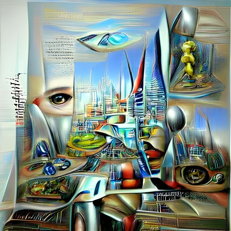 AI vs Humanity in 2400: Hyperrealistic Digital Art