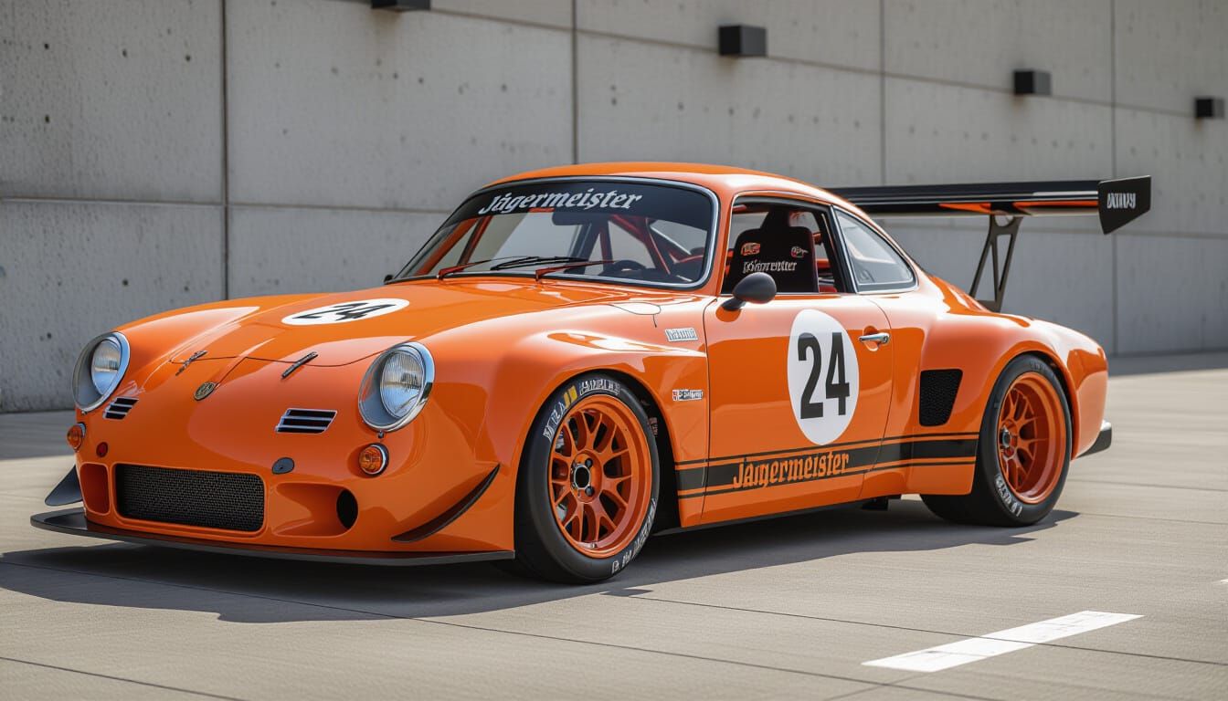 Jägermeister Racing Karmann Ghia GT3 Retro-Modern Race Car