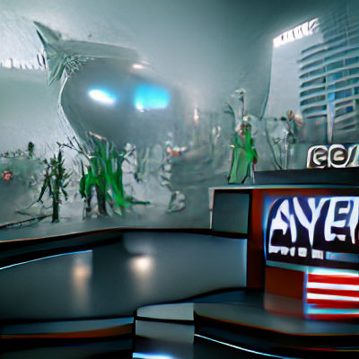 Alien Invasion Breaking News Broadcast, 2022