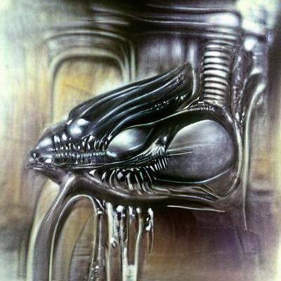 Abstract Alien Form with Smooth Gradients