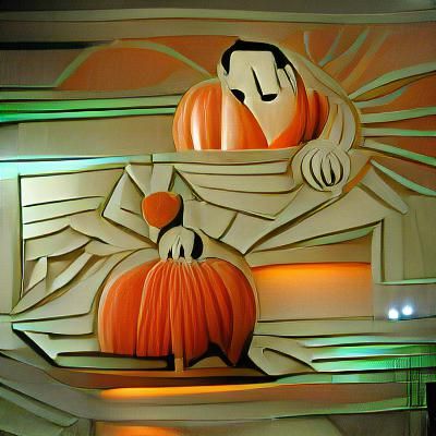 Art Deco Pumpkin Design