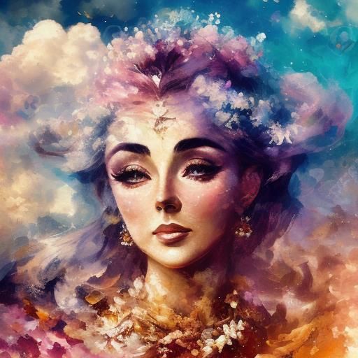 Elizabeth Taylor Diamonds in Dreamy Impressionist Style