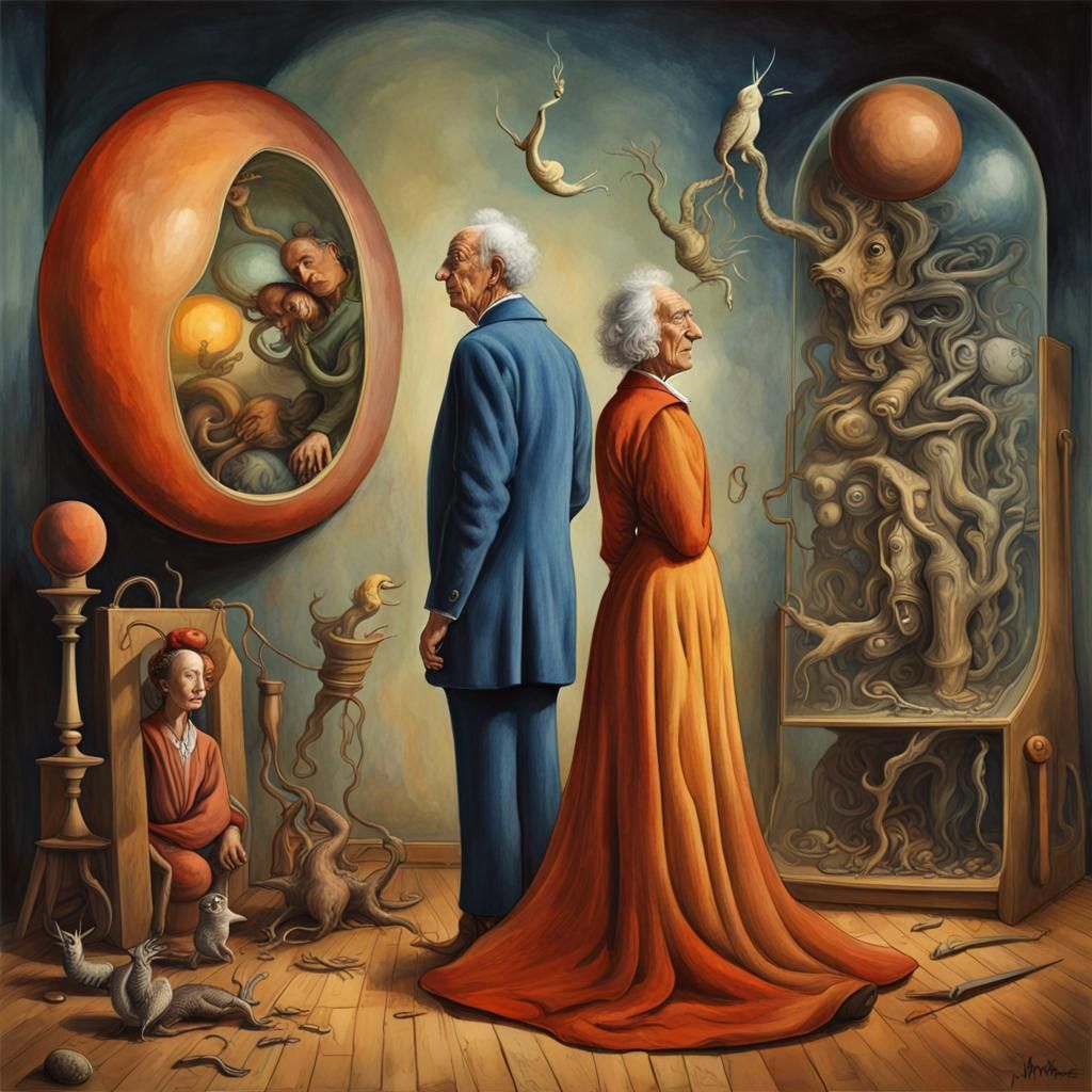 Surreal Dreamscape in Watercolor Style