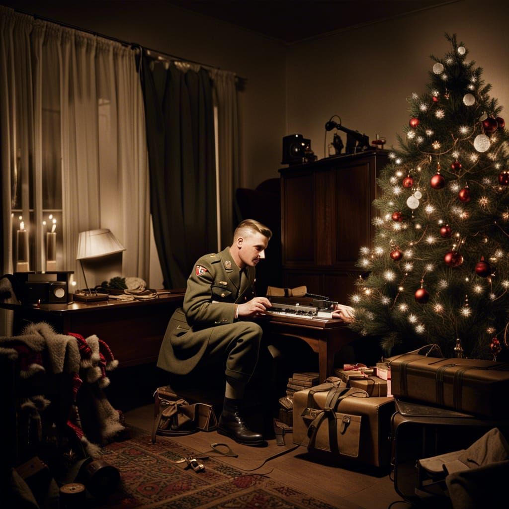 Wehrmacht Soldier on Christmas Day