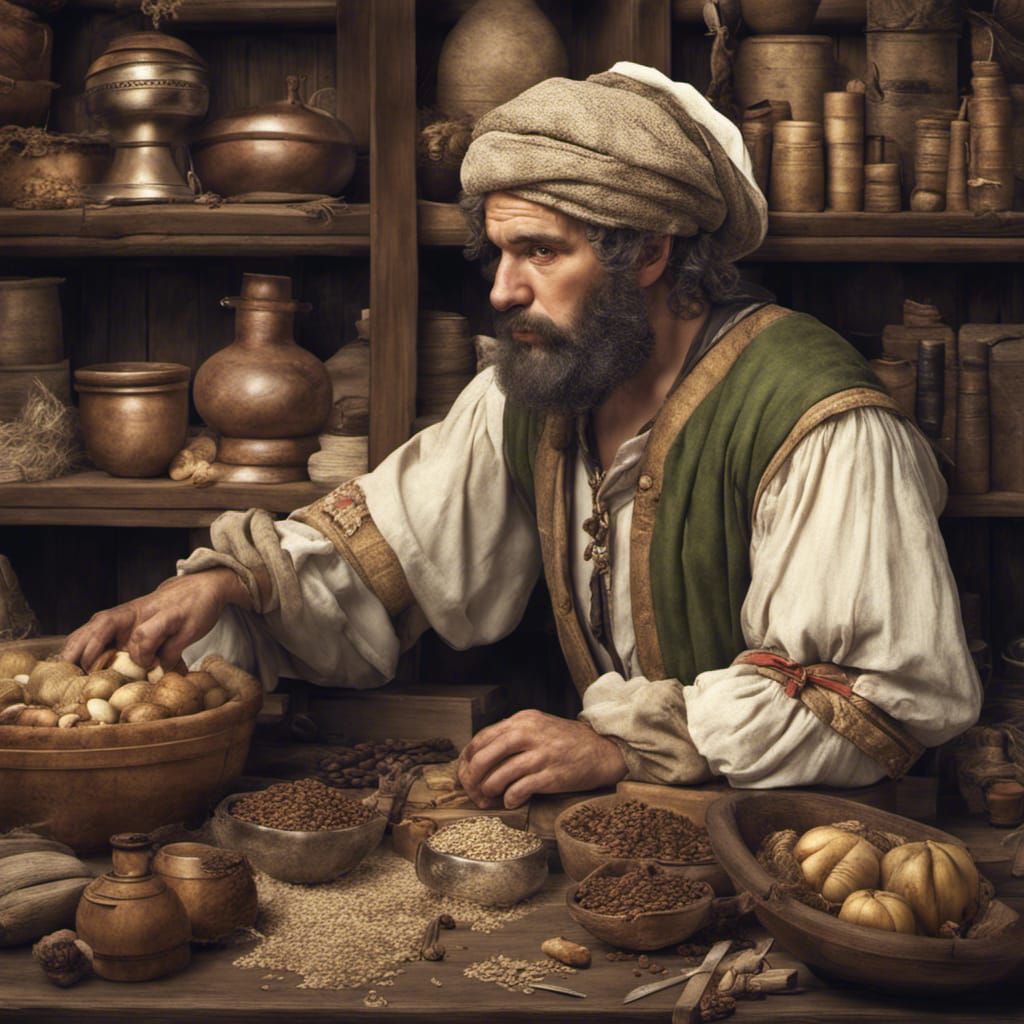 American Merchant in Classical Era: Detailed Image