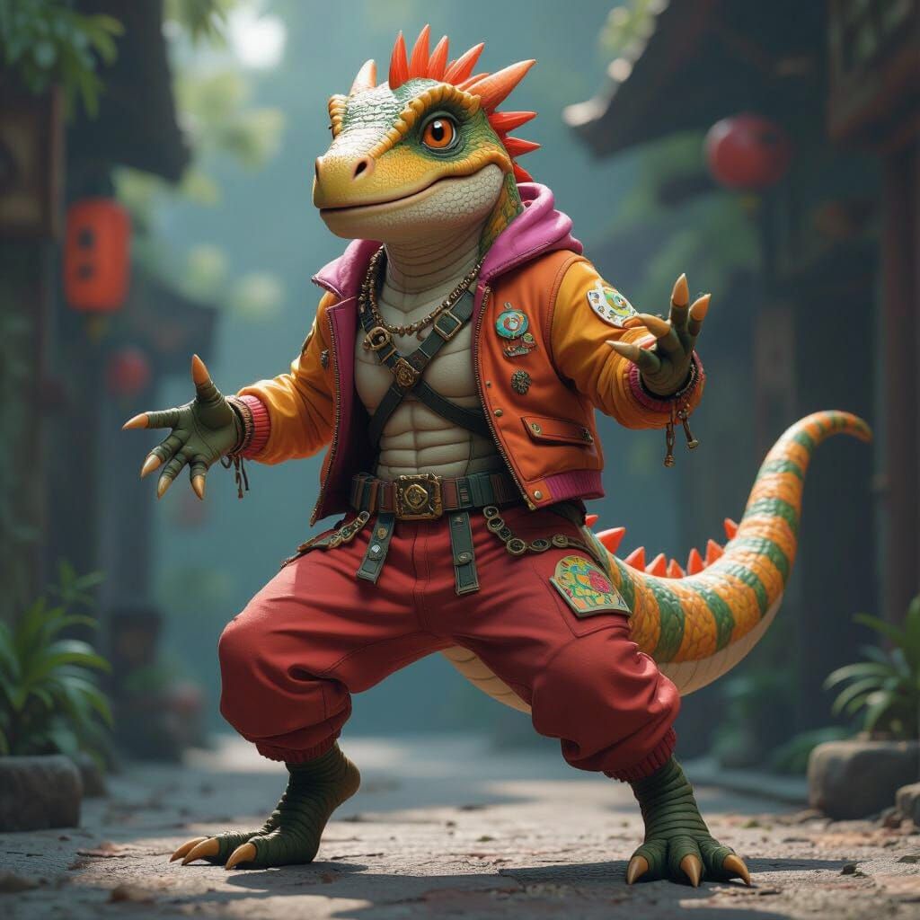 Cartoon Platypus Chimera in Unreal Engine Style