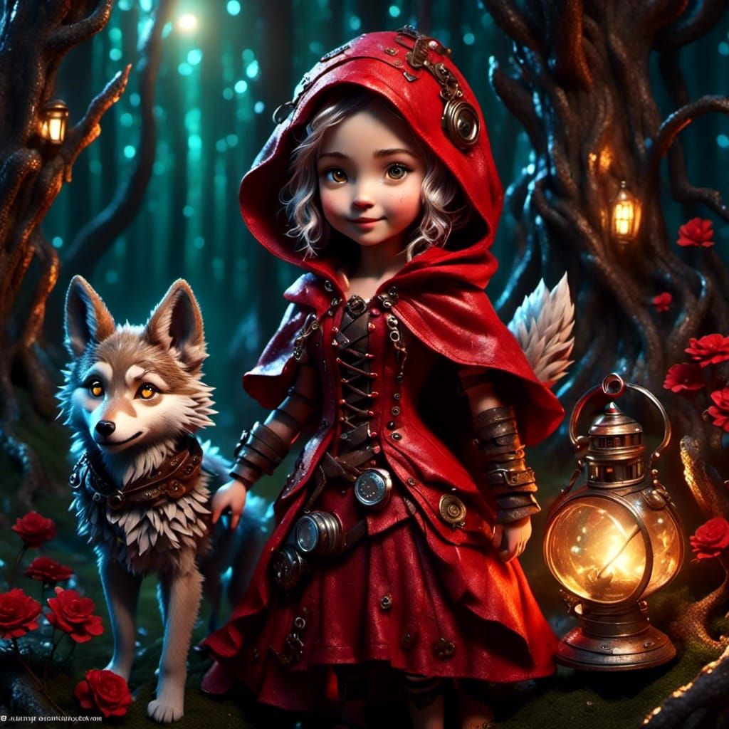Steampunk Red Riding Hood