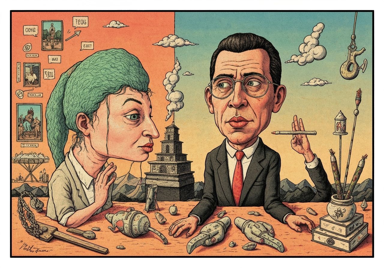 Colorful Surrealism: An Absurd Dreamscape