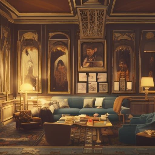 Oscar Isaac Villain in Wes Anderson Style