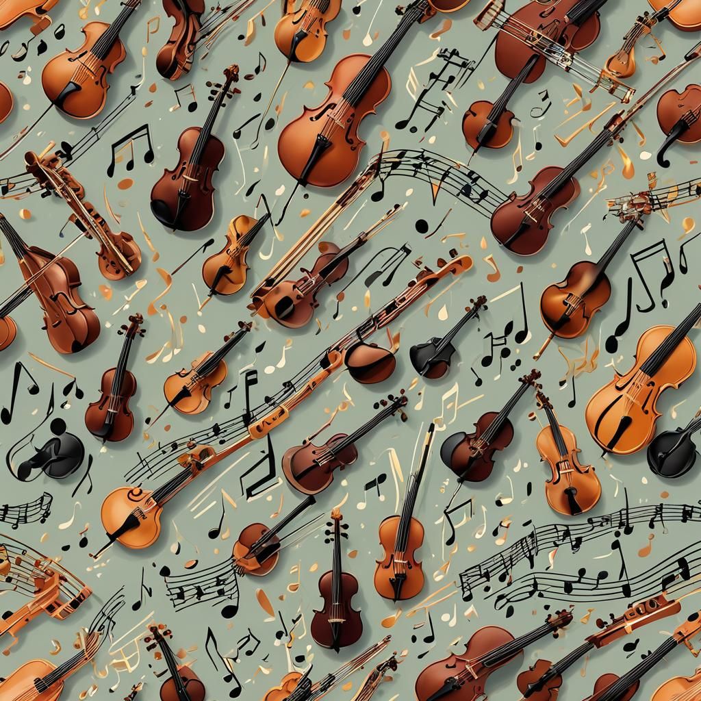 Vibrant Melody Music Visualization in Digital Illustration