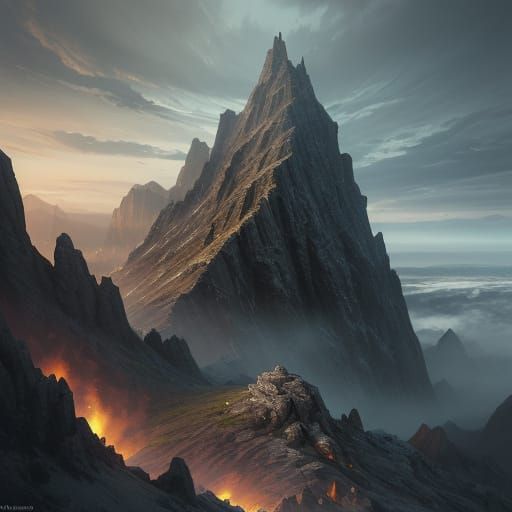 Epic Mountain Pipe Concept Art