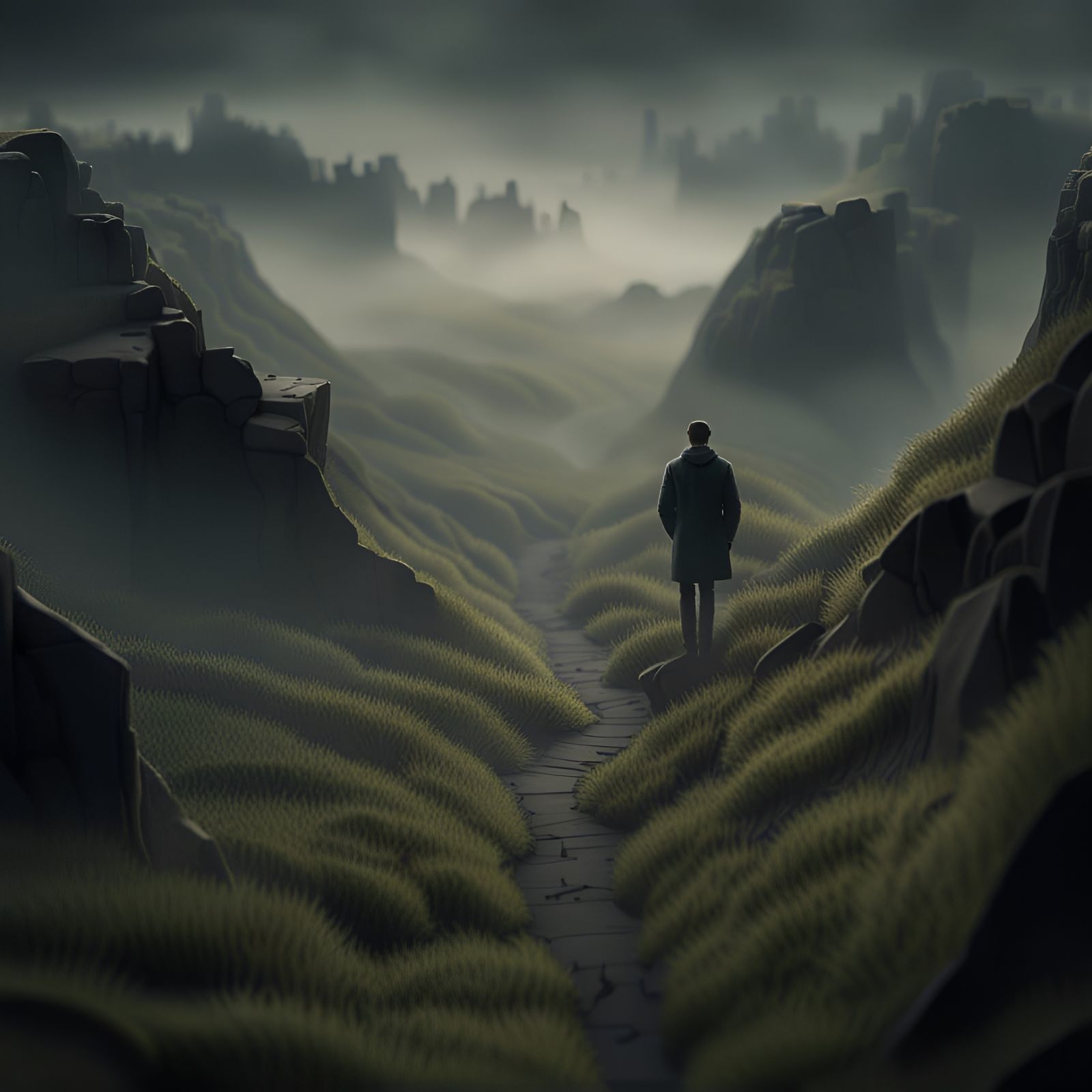 Shadow in Fog: Multimedia Diorama