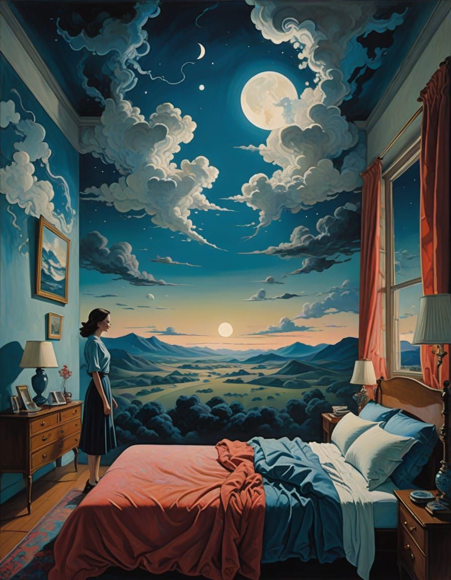 Surrealist Dreamer Escapes to Ethereal Realm