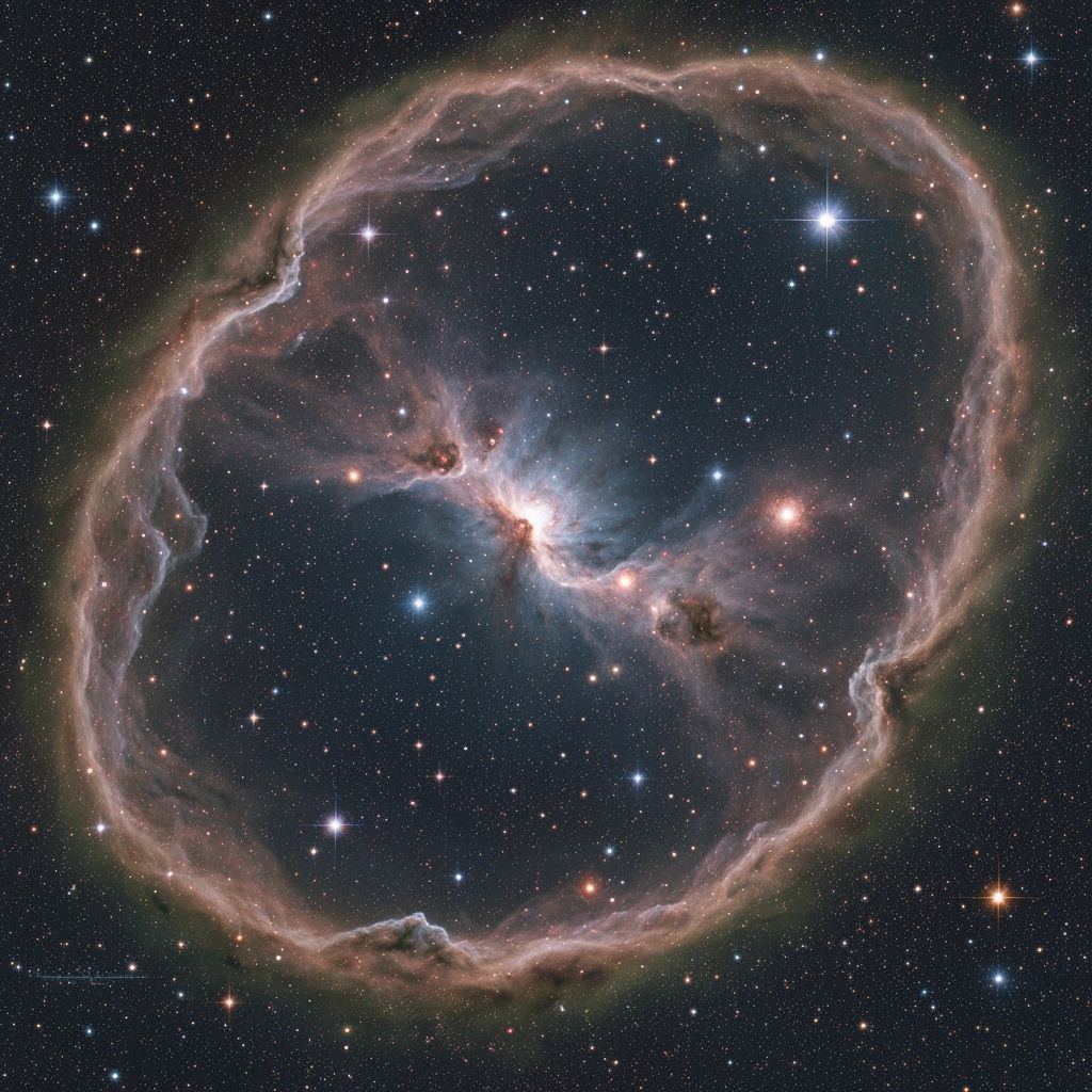 Orion Nebula Constellation in Hyper-Realist Style