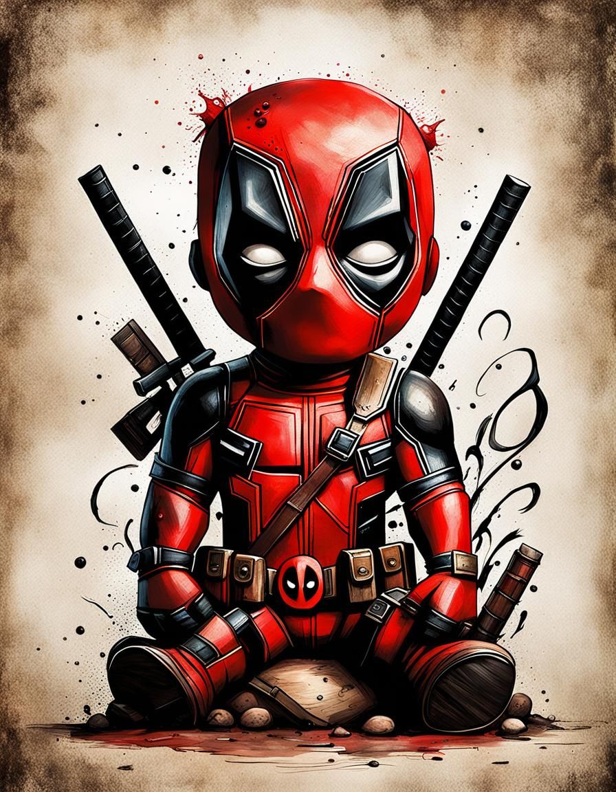 Demonic Cyborg Bear Portrait in Volcanic Hyperspace