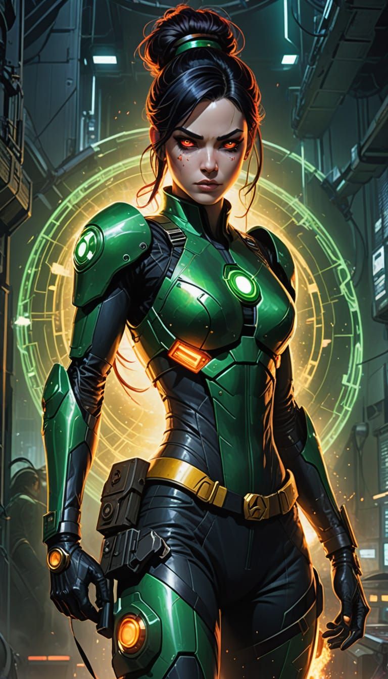 Powerful Heroines Unite in High-Tech Lair, Anime Style