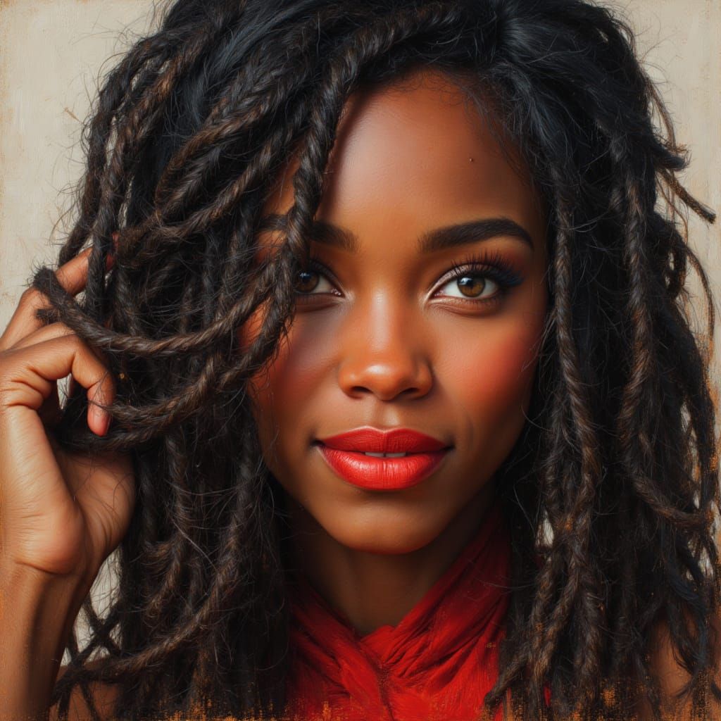 African Goddess Kelly Rowland as Stunning Portrait