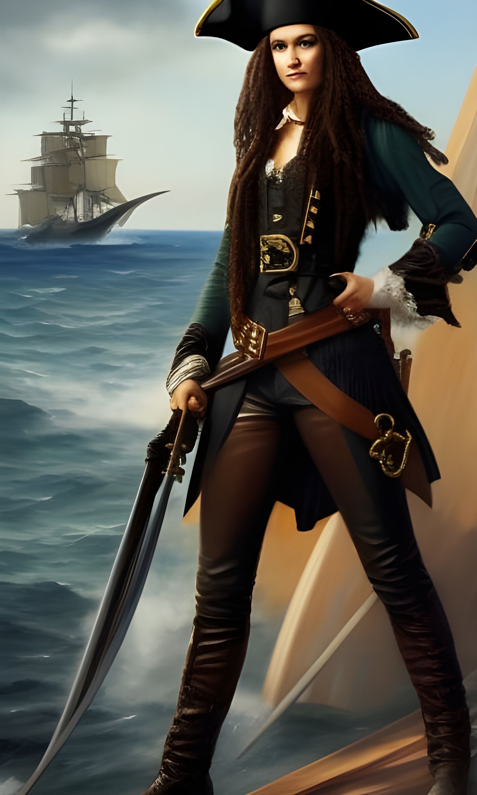 Pirate Portrait in the Style of Livia Prima
