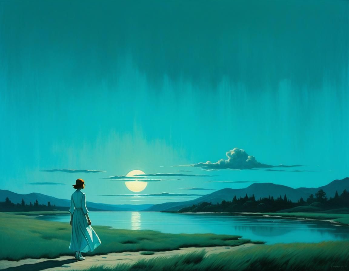 Ethereal Abstract Art: Luminous Magical Beginning