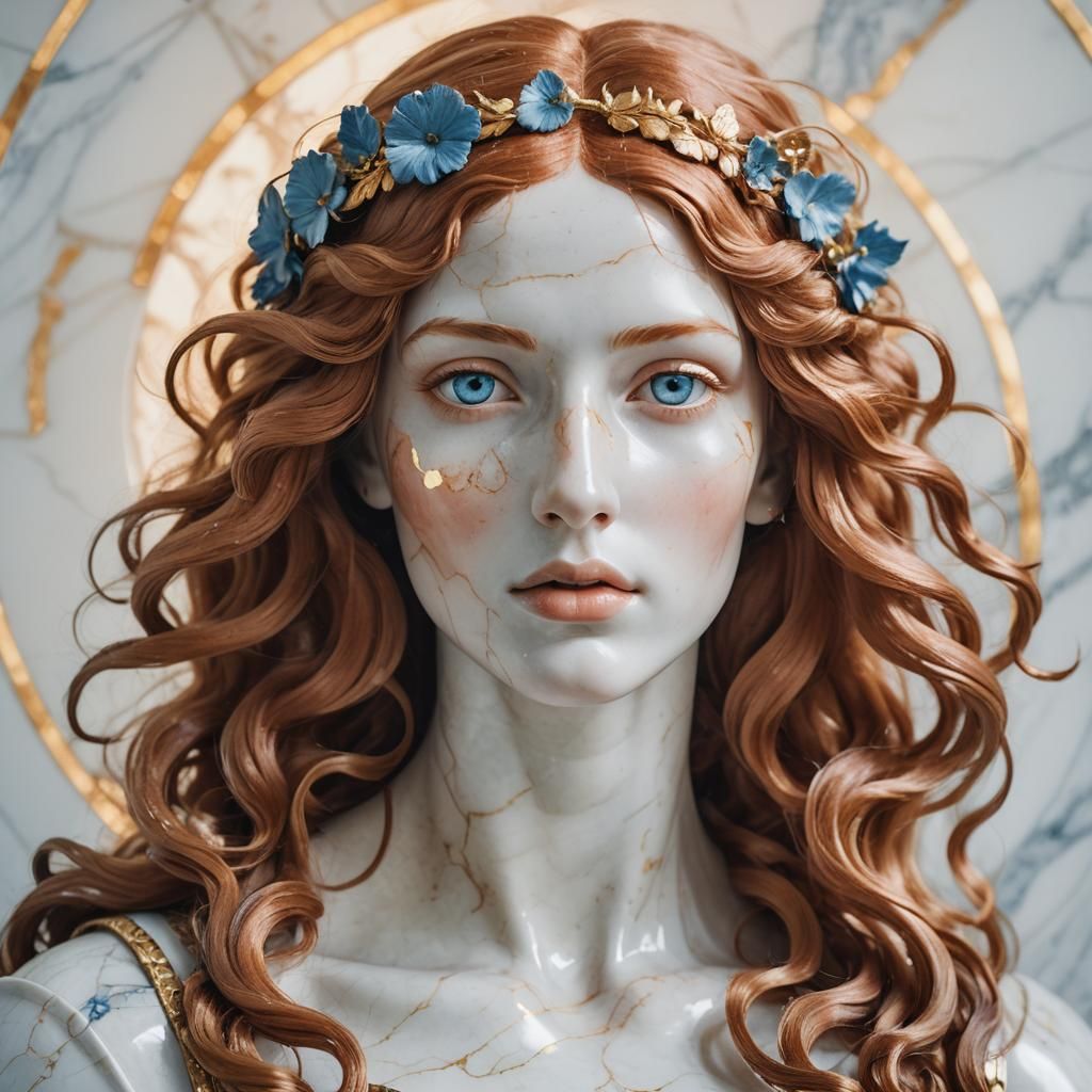 Aphrodite Portrait in Raphaelite Style