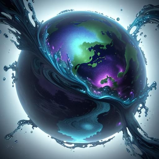 Shimmering Water Elemental in a Liquid World