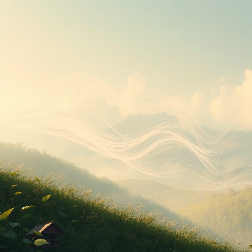 Wind Sweeping Across a Serene Landscape