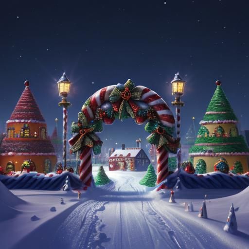 Magical Candy Portal to Santa's Village