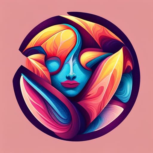Psychedelic A & K Logo Design