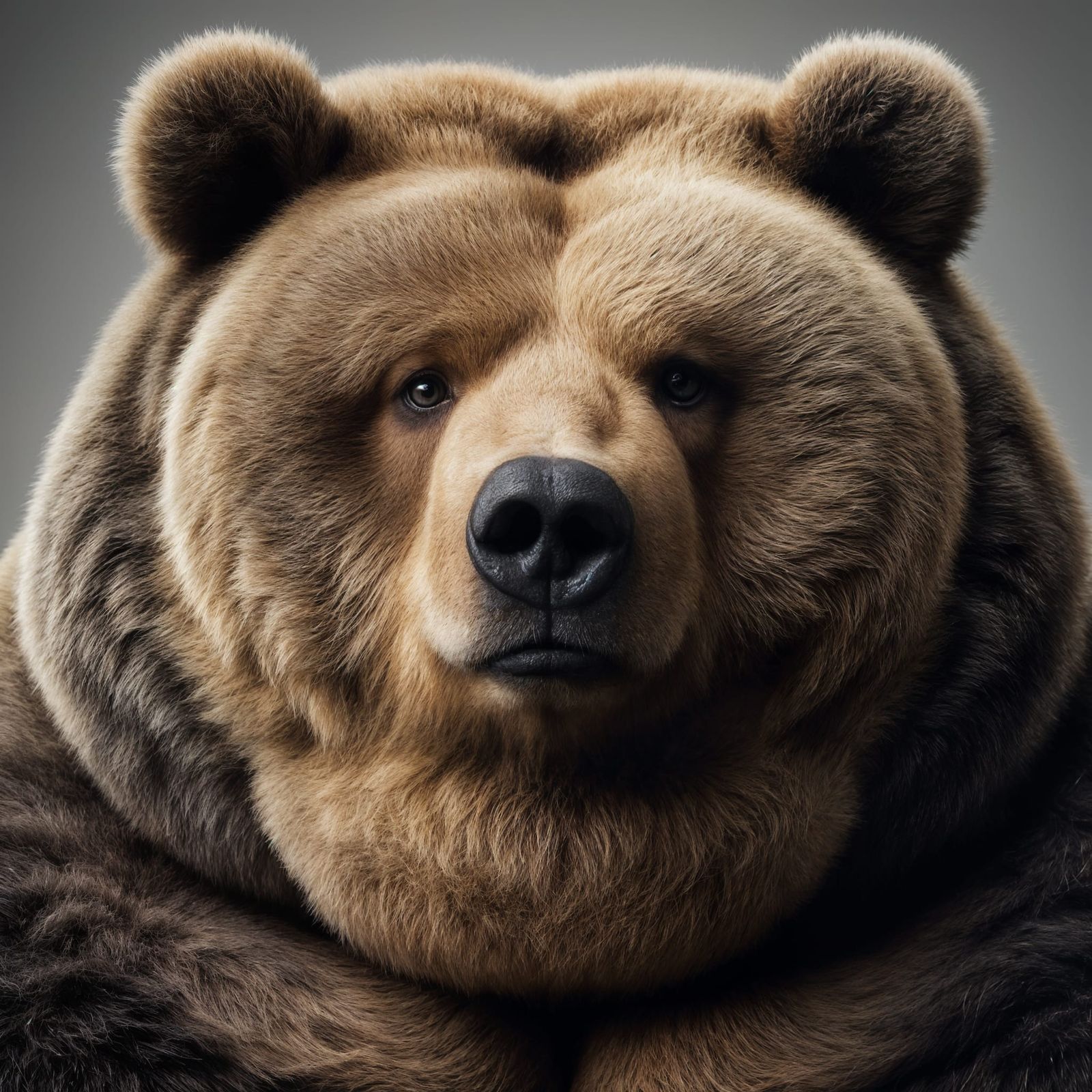 Sarcastic Short-Faced Bear Portrait in Studio