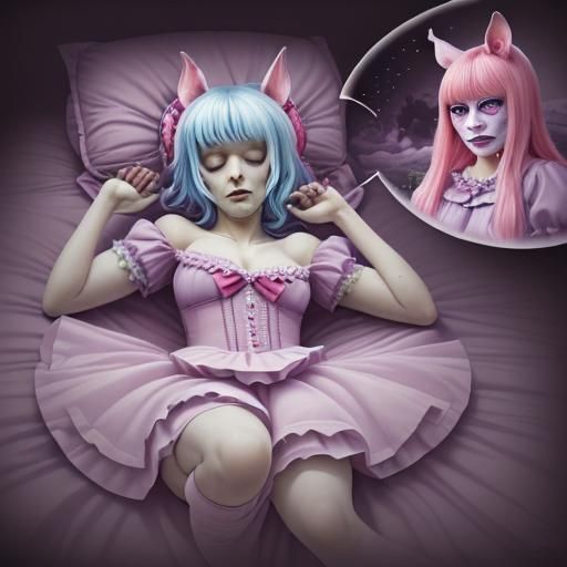 A Sweetmare sweet-dreams mixed with nightmares