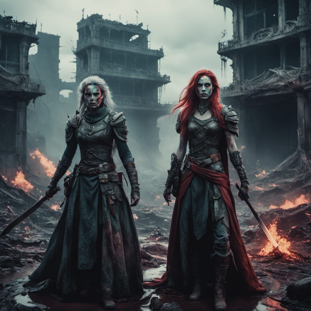 Disney Princesses as Brutal Warriors in Splatterpunk Wastela...