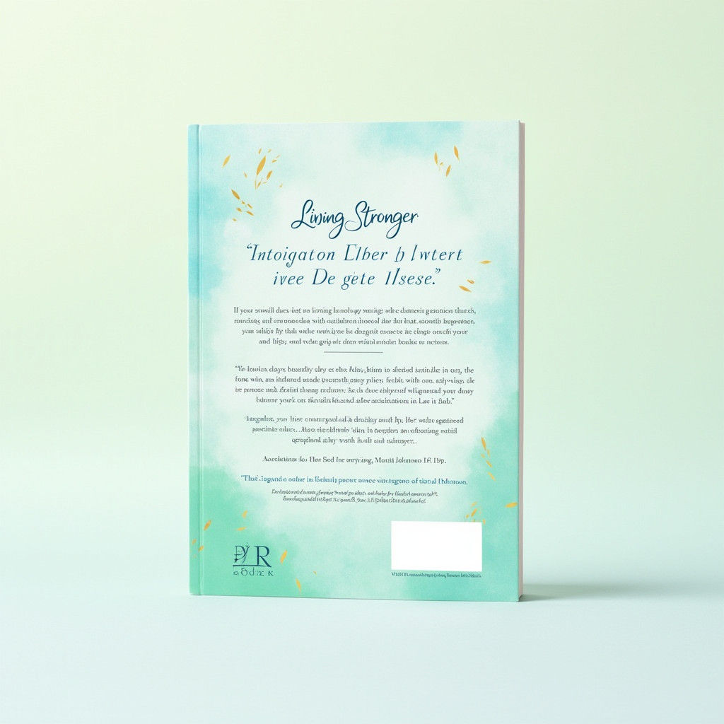 Uplifting Book Cover Design for Health Guide