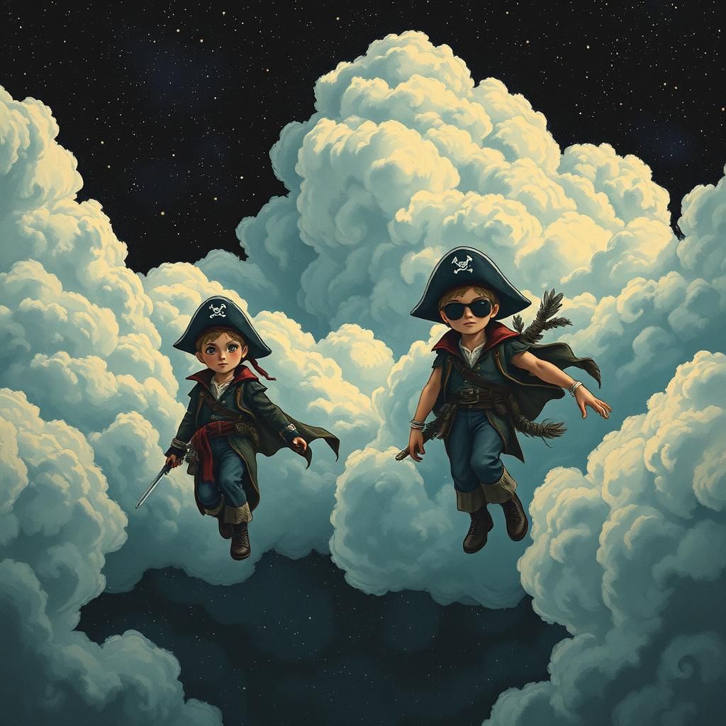 Lost Boys in Space: A Sci-Fi Ukiyo-e Adventure