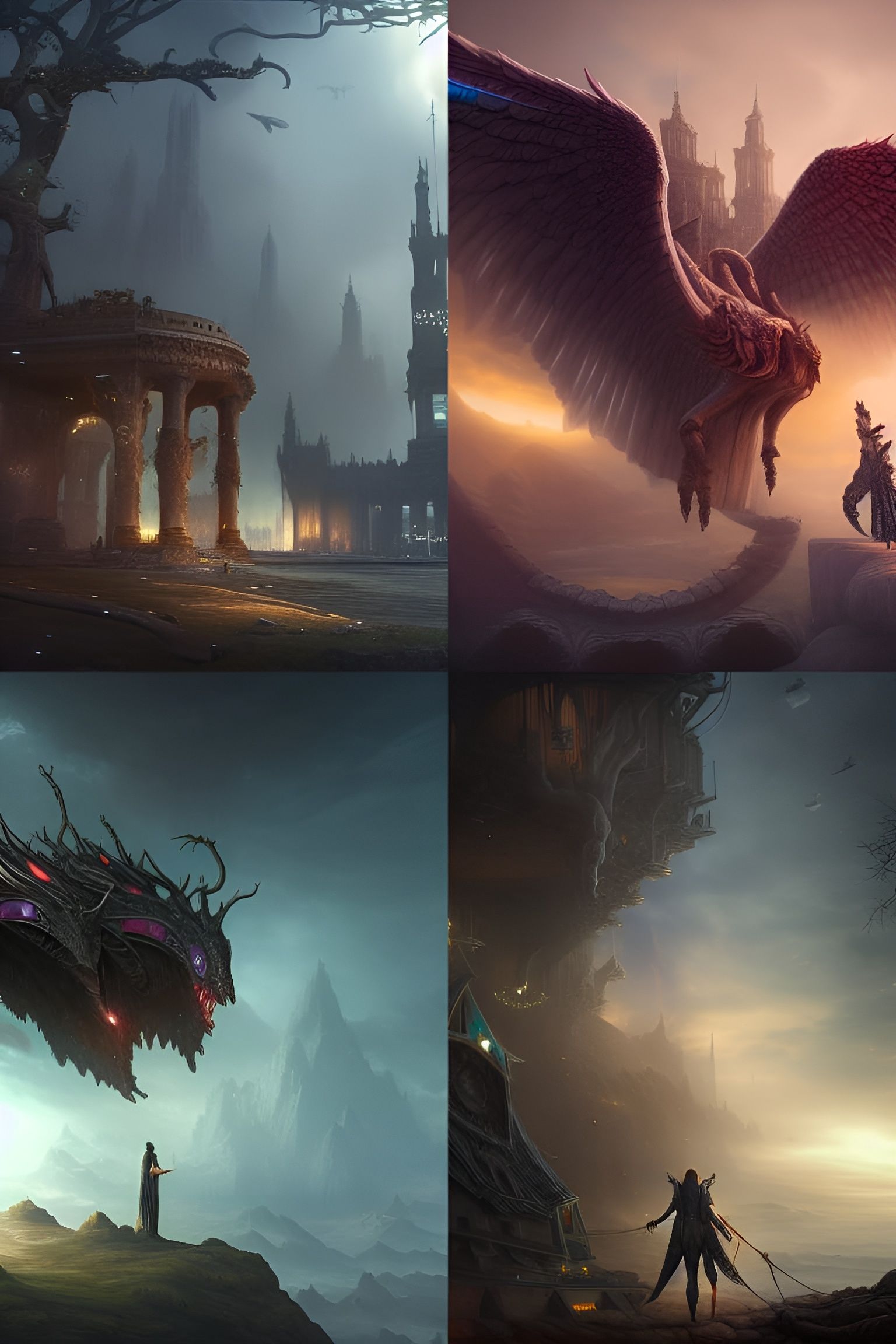 Airplanes Illustrate Time Healing in Fantasy Style