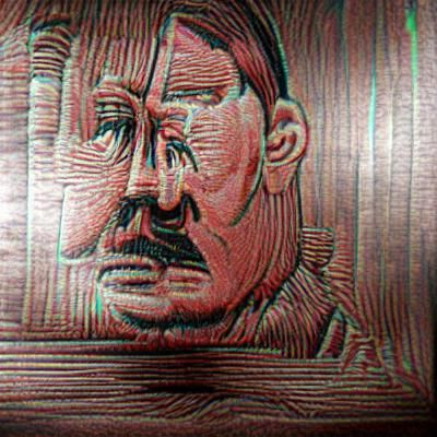 8k Resolution Woodcut Portrait