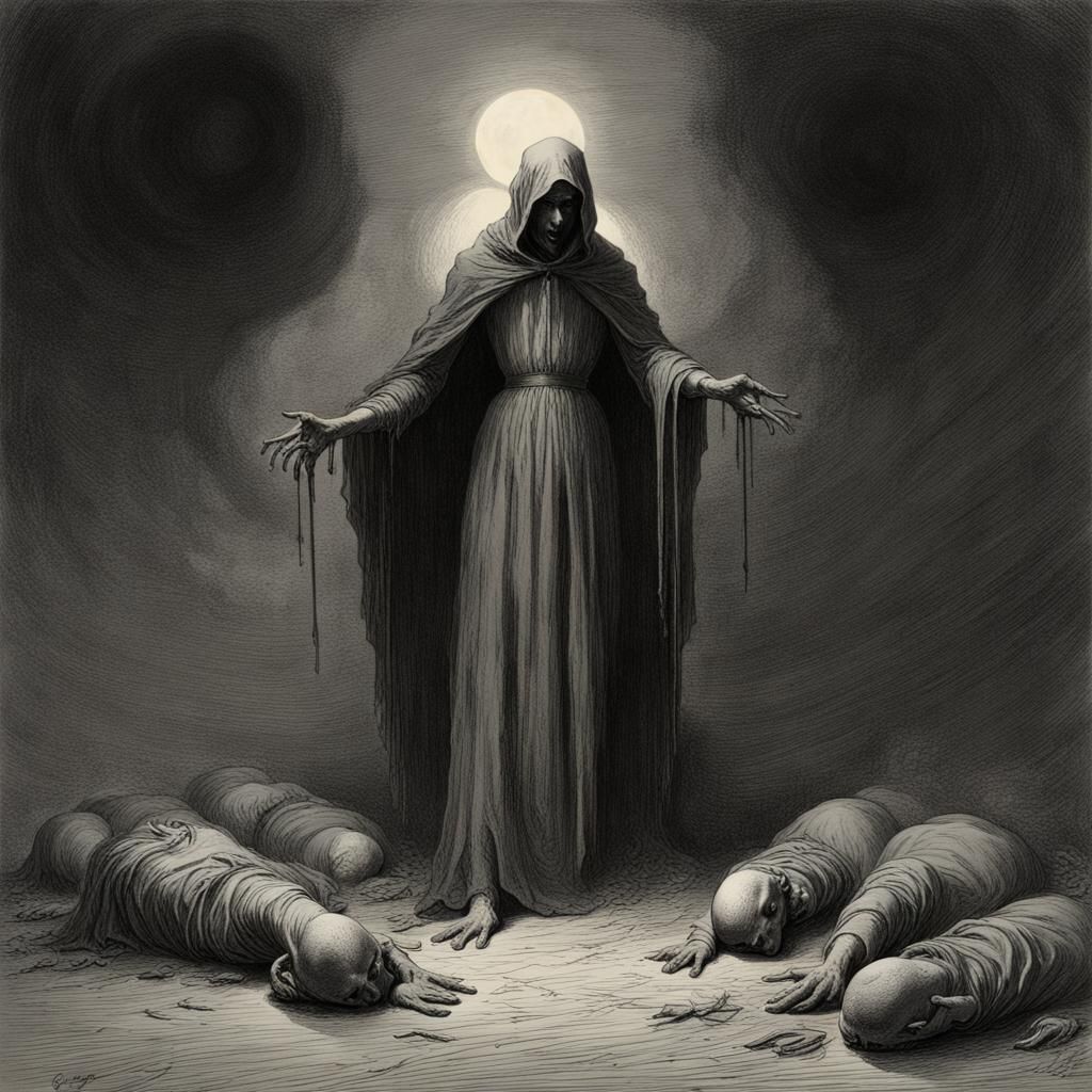 Heart Dripping Blood: Gothic Horror Art