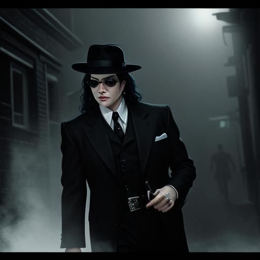 Michael Jackson in Film Noir Style