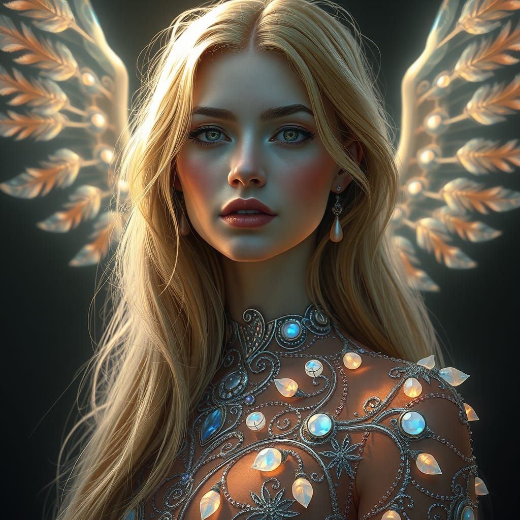 Ethereal Woman in Dreamlike Digital Painting