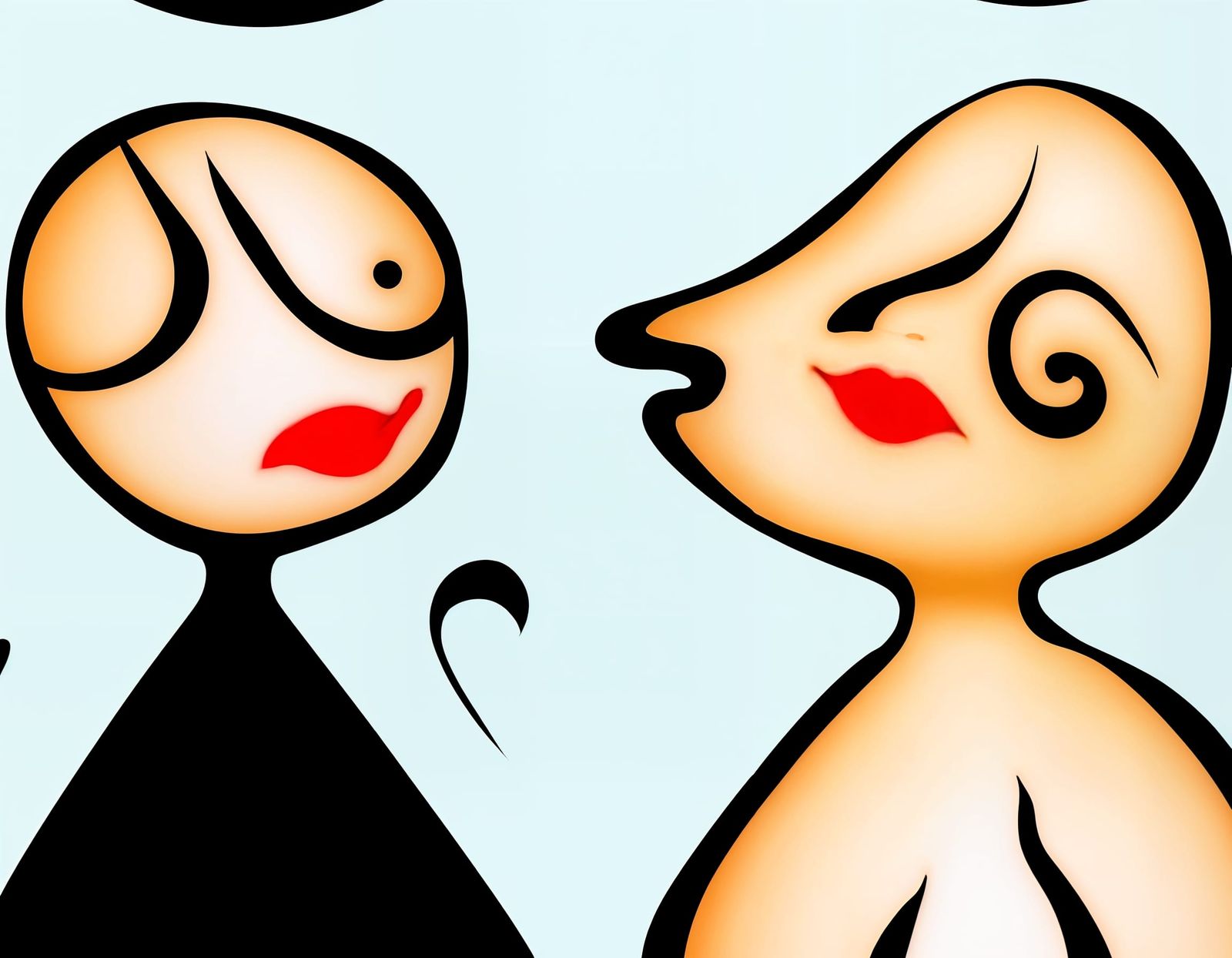 Romantic Couple Embracing in Wildflower Field