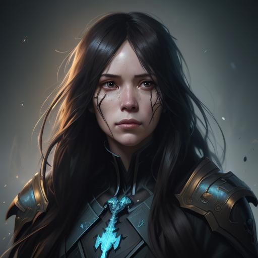 Hyperdetailed Portrait of Death in Art Nouveau Style