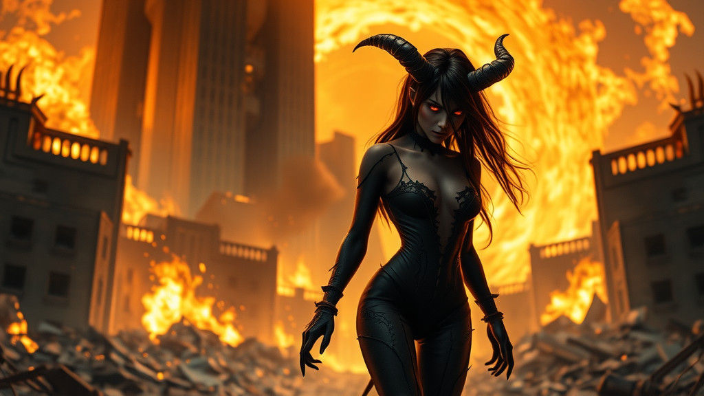 Apocalyptic Demon Walks Away From Firestorm