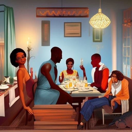 Cosy Dinner Party with Literary Icons